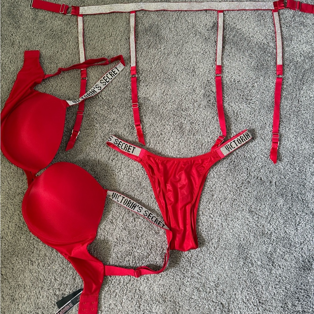 Victoria's Secret Vibrant Red Lingerie